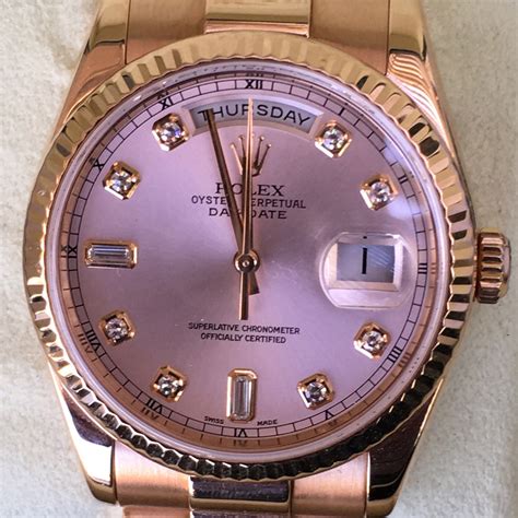 Rolex rose gold bracelets